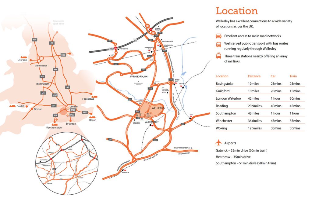 Wellesley location map