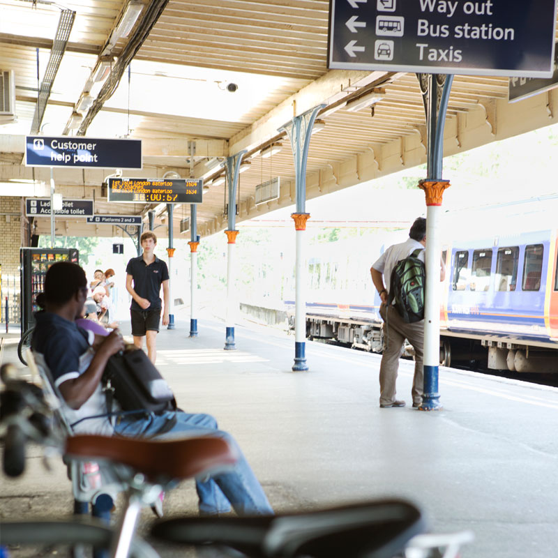 Train station platform